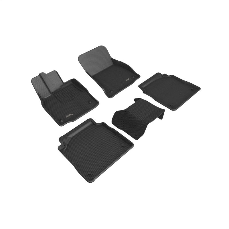 3D Maxpider Kagu All-Weather Floor Mats for Lexus LS Series 2018-2020 (Black) - R1 & R2 Models - Perfect for Daily Commuting, Road Trips & All-Season Protection