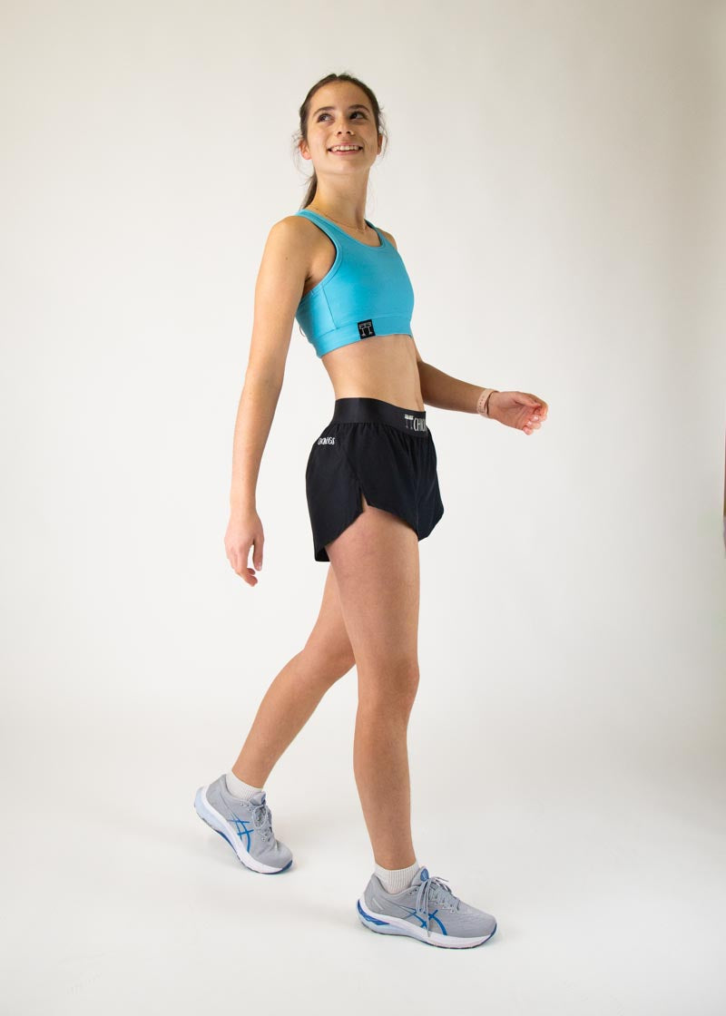 Sky Blue OG Sports Bra for Women - High Support Workout Top for Running, Yoga & Gym - Breathable & Moisture-Wicking Activewear