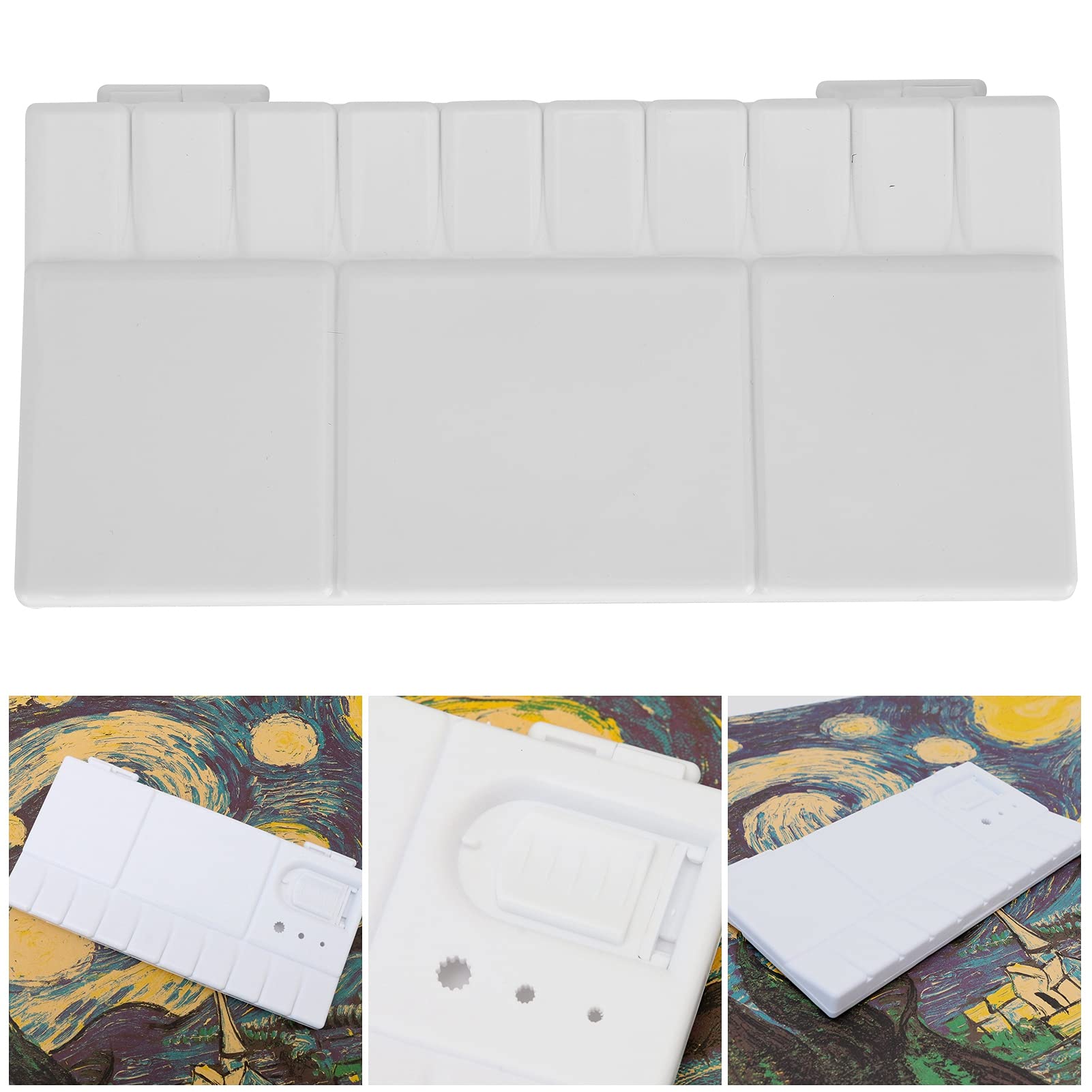 Lightweight Rectangular Porous Paint Box - Portable Pigment Storage Case for Watercolors, Acrylics & Oil Paints | Perfect for Artists, Students, Home & Studio Use