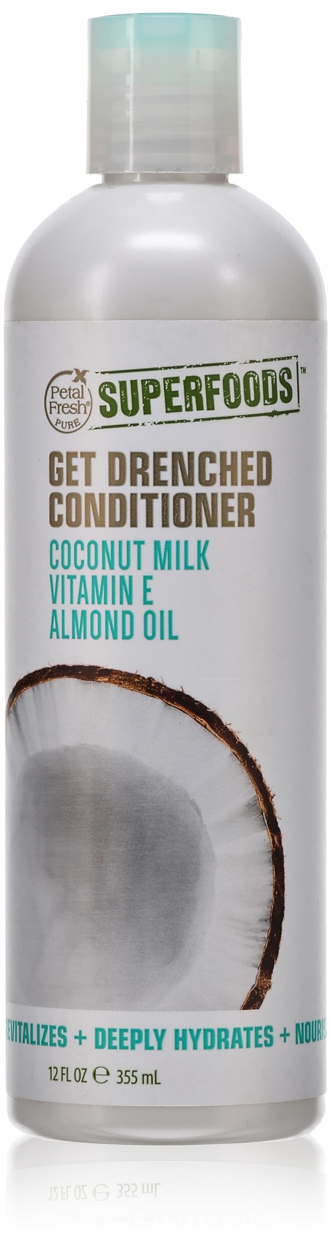 Petal Fresh SuperFoods Get Drenched Conditioner with Coconut Milk, Vitamin E & Almond Oil - Hydrating & Nourishing Hair Treatment for Dry & Damaged Hair | Perfect for Daily Use & Salon-Quality Results at Home