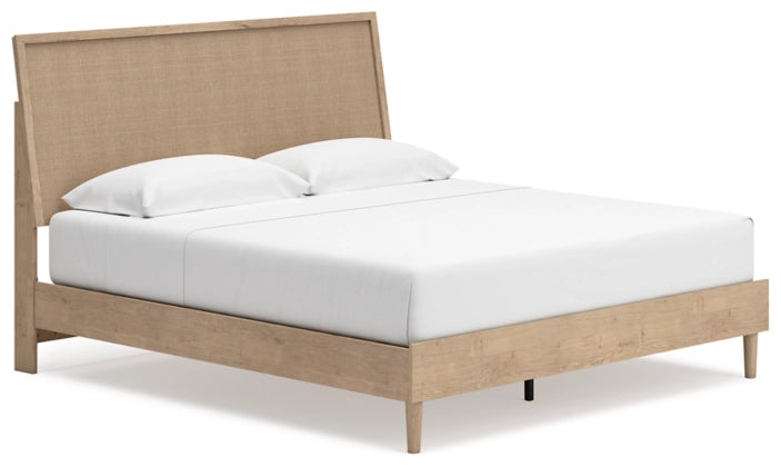 Cielden King Size Panel Bed Frame with 2 Nightstands - Modern Wooden Bedroom Set for Master Bedroom, Guest Room & Home Decor