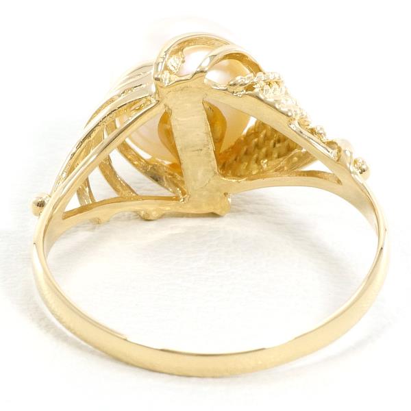 18K Yellow Gold Pearl Ring for Women - Elegant Pearl Jewelry for Wedding, Engagement & Special Occasions