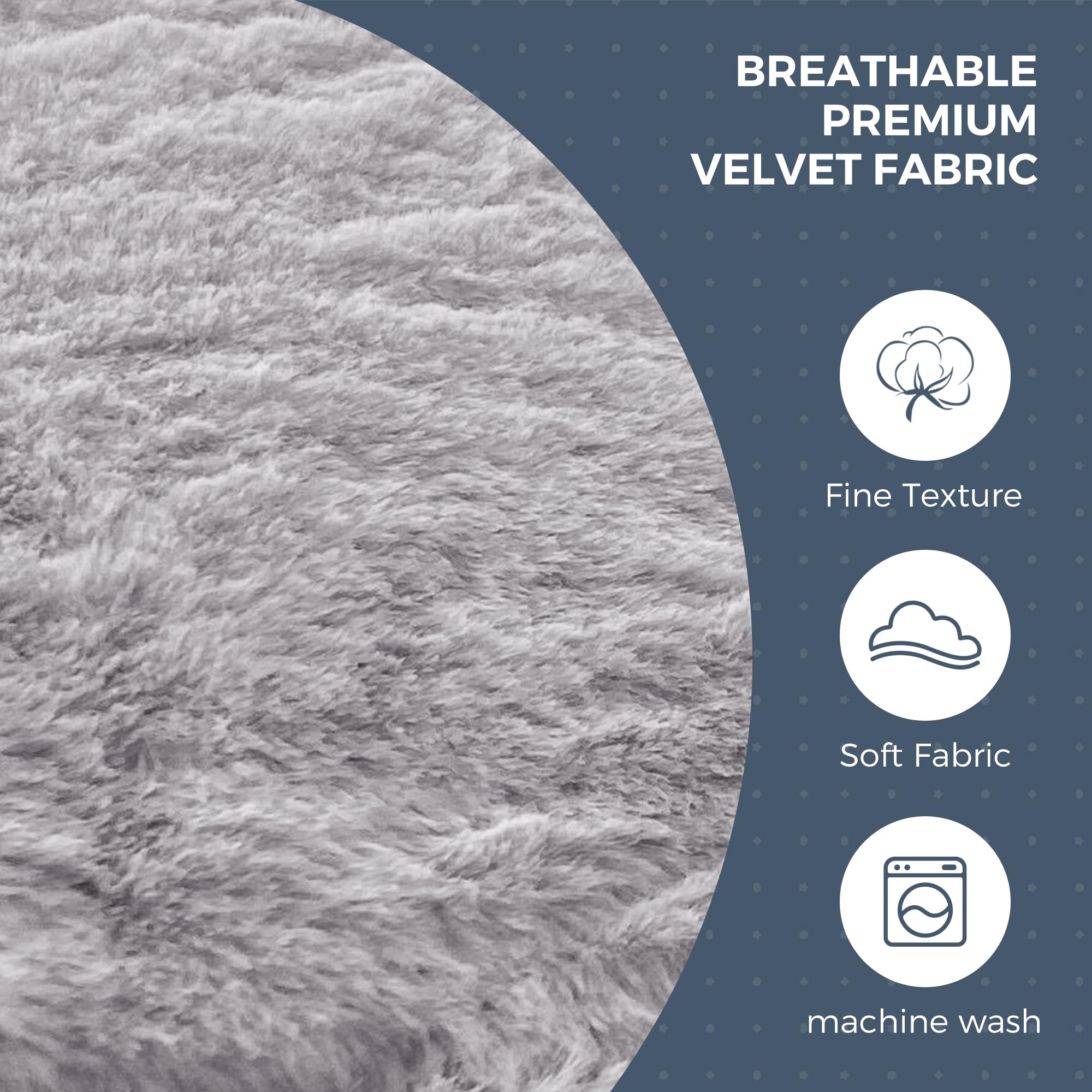 MAXYOYO Giant Bean Bag Chair - Faux Fur Convertible Sofa Bed, Transforms from Lounge Chair to Floor Mattress (Light Grey) | Perfect for Living Room, Bedroom, Dorm & Game Room Relaxation