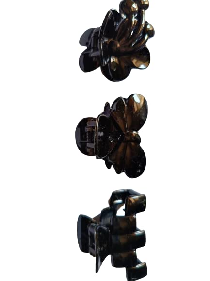 Korean Hair Claw Clips for Women & Girls - Strong Hold Small Hair Clips for Thin Hair (Set of 9) | Perfect for School, Work, Travel & Everyday Hairstyles