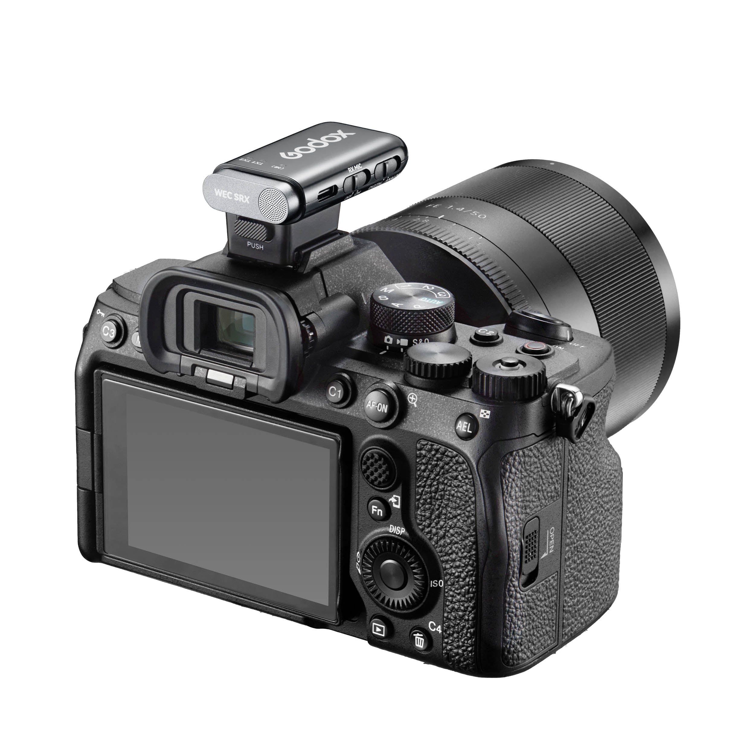 WEC S Kit 2 2.4GHz Wireless Omnidirectional Lavalier Microphone System for Sony Cameras - Perfect for Interviews, Vlogging, and Live Streaming