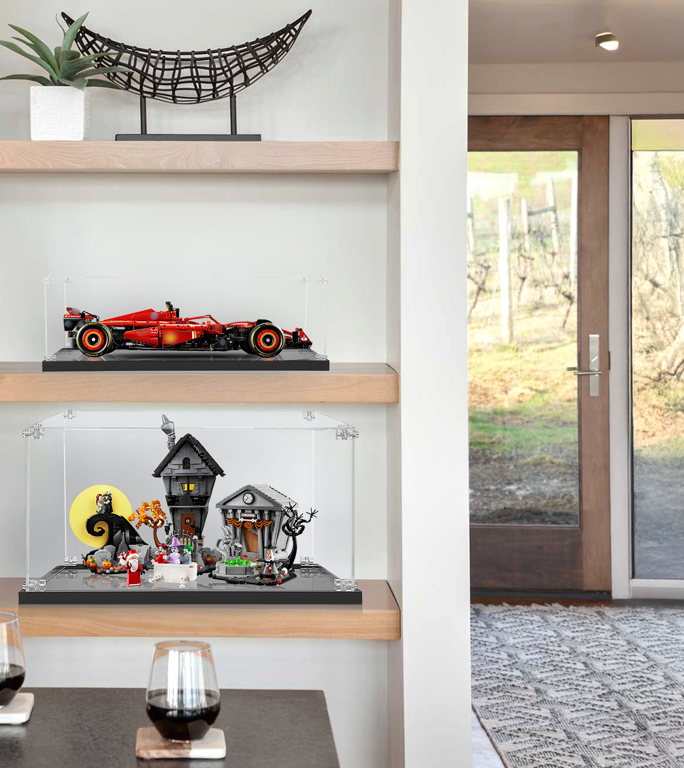 LEGO® Ideas Disney Tim Burton's The Nightmare Before Christmas 21351 Display Case - Premium Acrylic Protector for Collectible LEGO Sets - Perfect for Home Decor, Office Display & Gift Giving