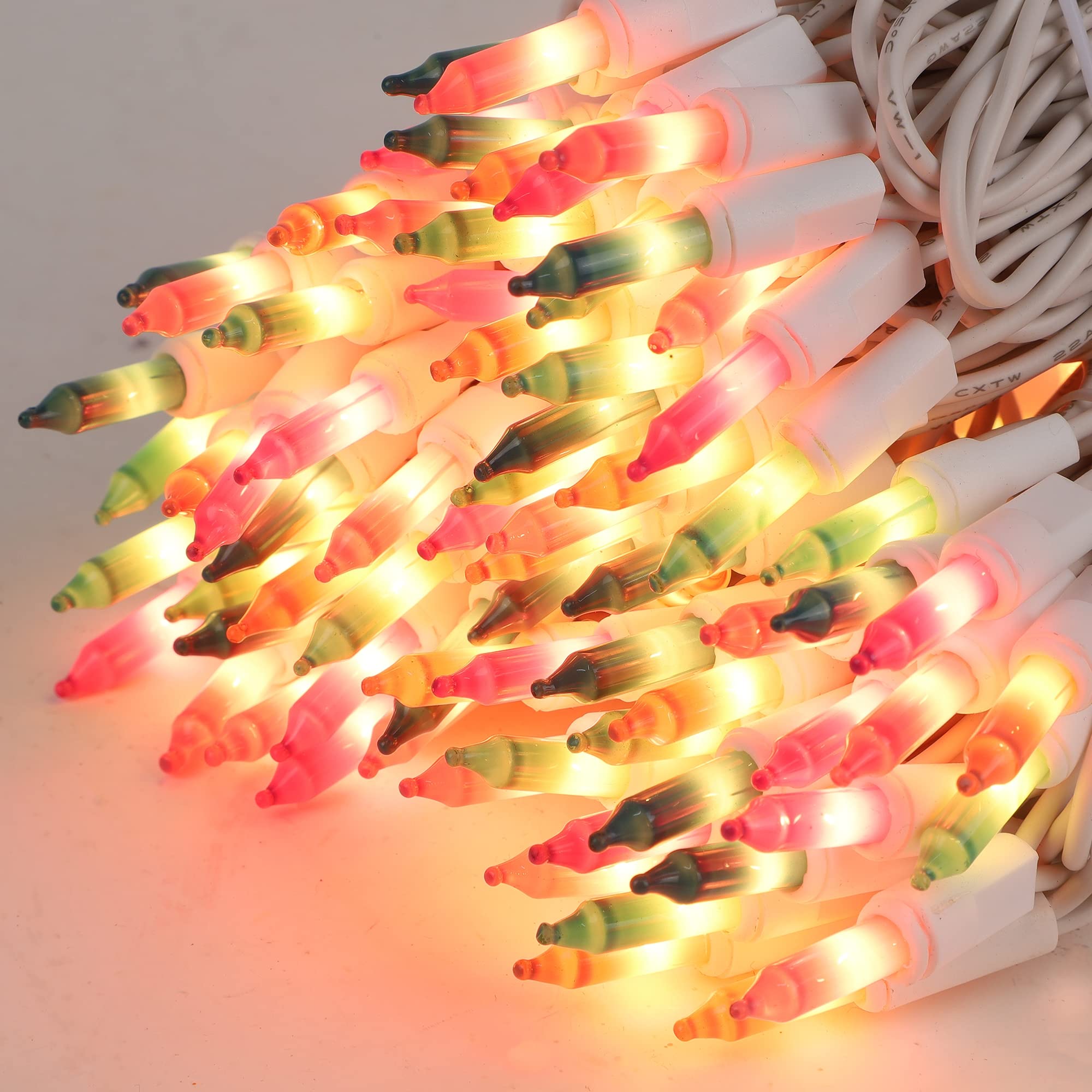 WATERGLIDE 50-Count Pastel Fairy Lights - UL Certified 120V Mini String Lights for Easter, Christmas, Patio, Wreath, Garland & Indoor/Outdoor Decor | Perfect for Garden Parties, Holiday Displays & Cozy Home Ambiance