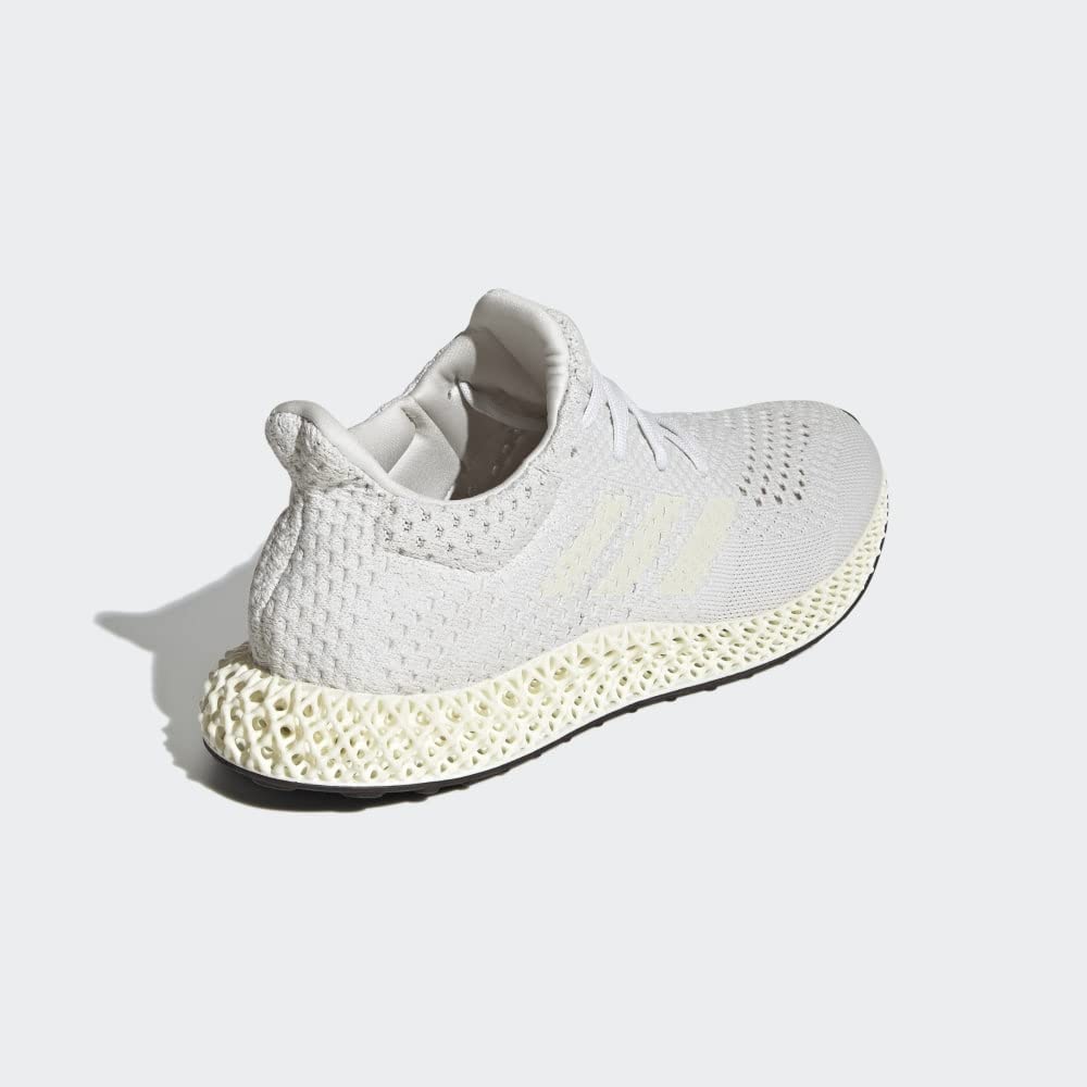 adidas Men's Futurecraft 4D Running Shoes Q46229 - Chalk White - Size 12 US - Lightweight 3D-Printed Midsole for Enhanced Performance - Perfect for Jogging, Gym Workouts & Daily Wear