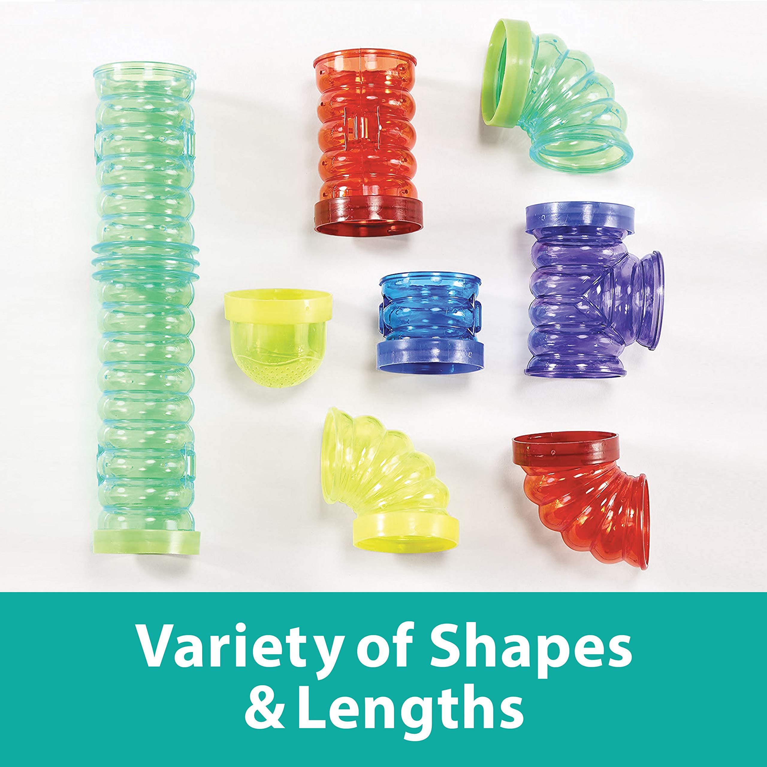 Kaytee Critter Trail Fun 16-Piece Small Animal Habitat Tubes for Hamsters, Gerbils & Mice - Expandable Play Tunnels for Cage Enrichment & Exercise