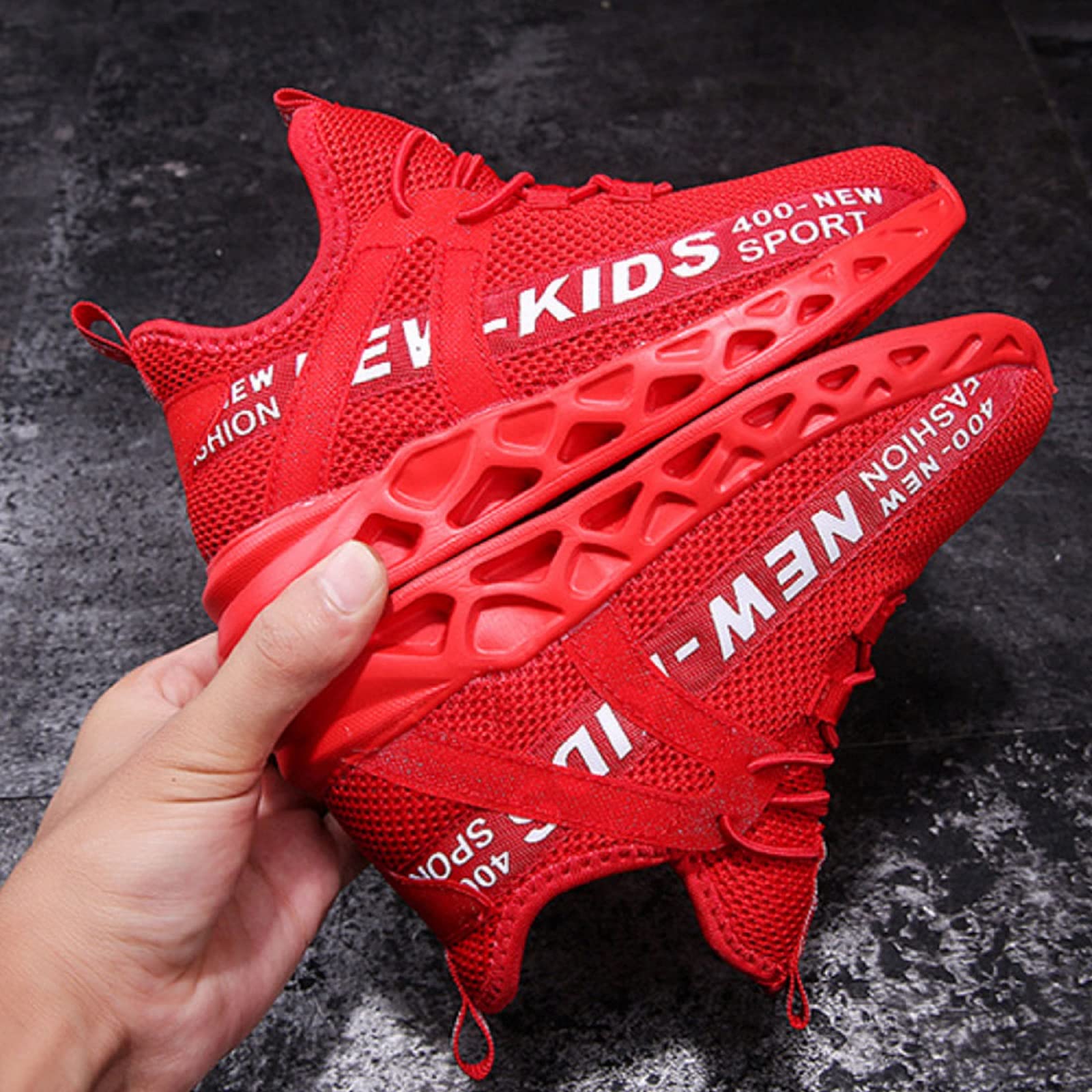 Breathable Double Mesh Sports Shoes for Boys and Girls - Lightweight Running & Training Shoes for Kids - Perfect for School, Gym, and Outdoor Activities