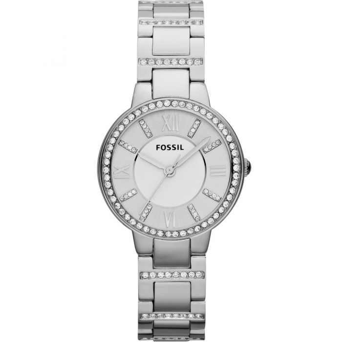 Fossil Virginia ES3282 Women's Leather Watch - Stylish & Elegant Timepiece for Everyday Wear, Office & Casual Outfits