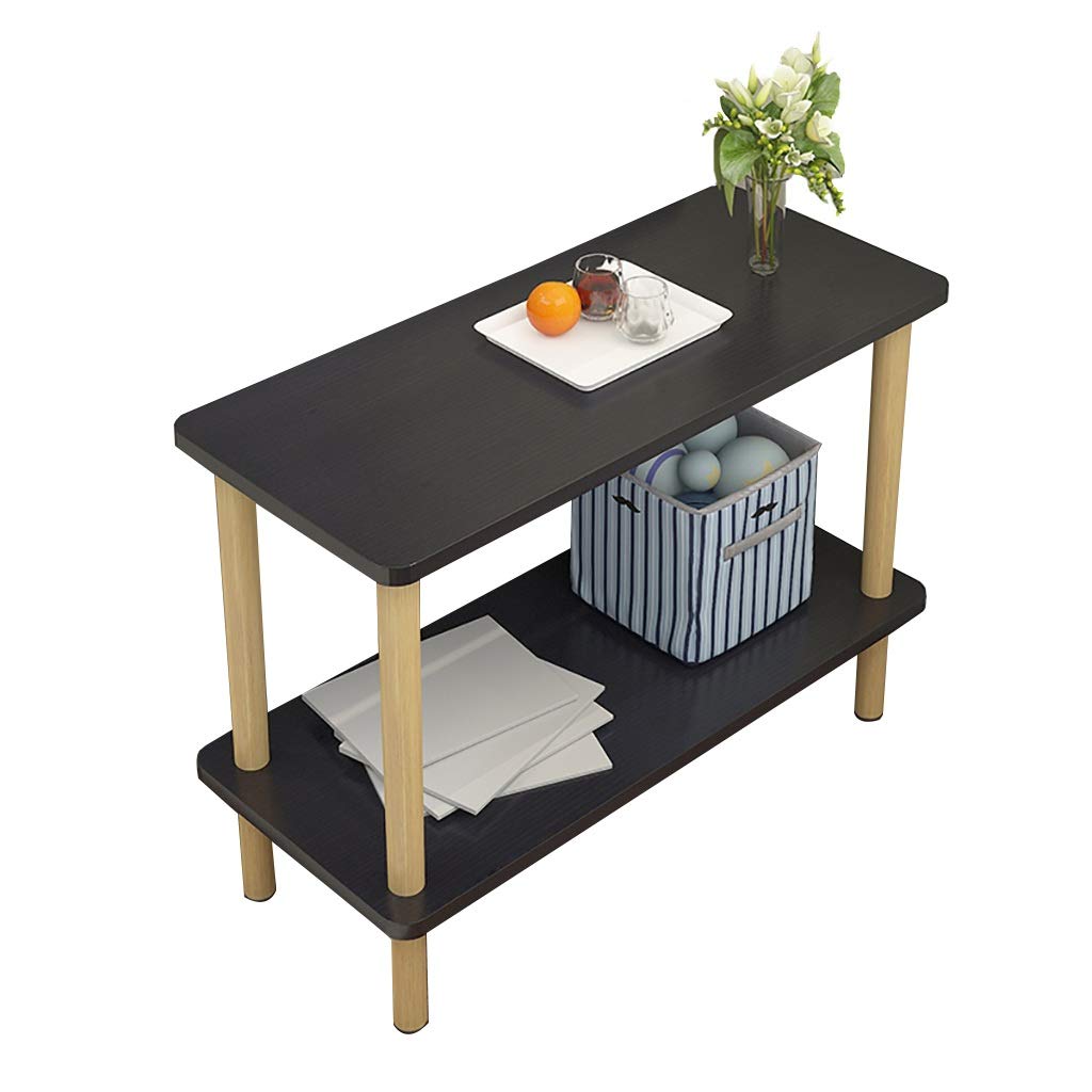 Nordic Style Solid Wood Sofa Side Table - 60x30cm Bedside Table, Coffee Table, or Small Apartment Seating Cabinet (Multiple Colors Available) - Perfect for Living Room, Bedroom, or Studio Decor