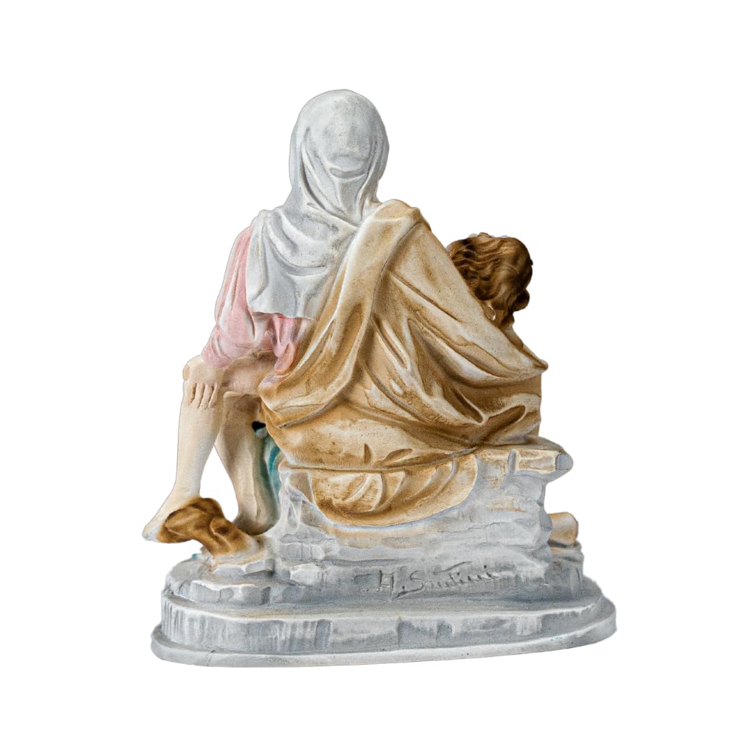Hand Painted La Pieta Collection - 11 Inch Religious Statue for Home Decor, Church Altar & Prayer Spaces