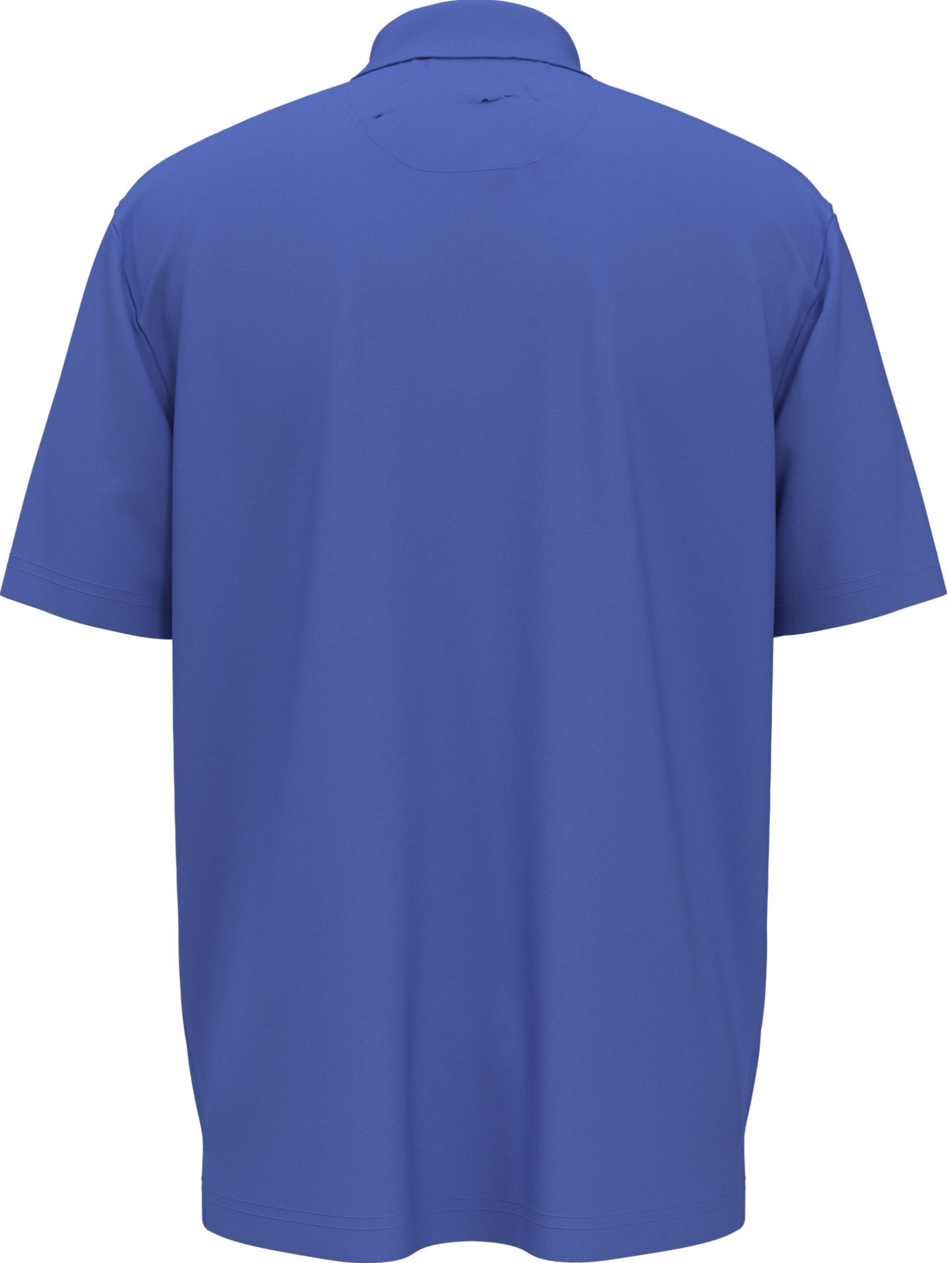 Men's Micro Hex Solid Golf Polo Shirt - Breathable Quick-Dry Performance Tee for Golf, Casual Wear & Outdoor Activities