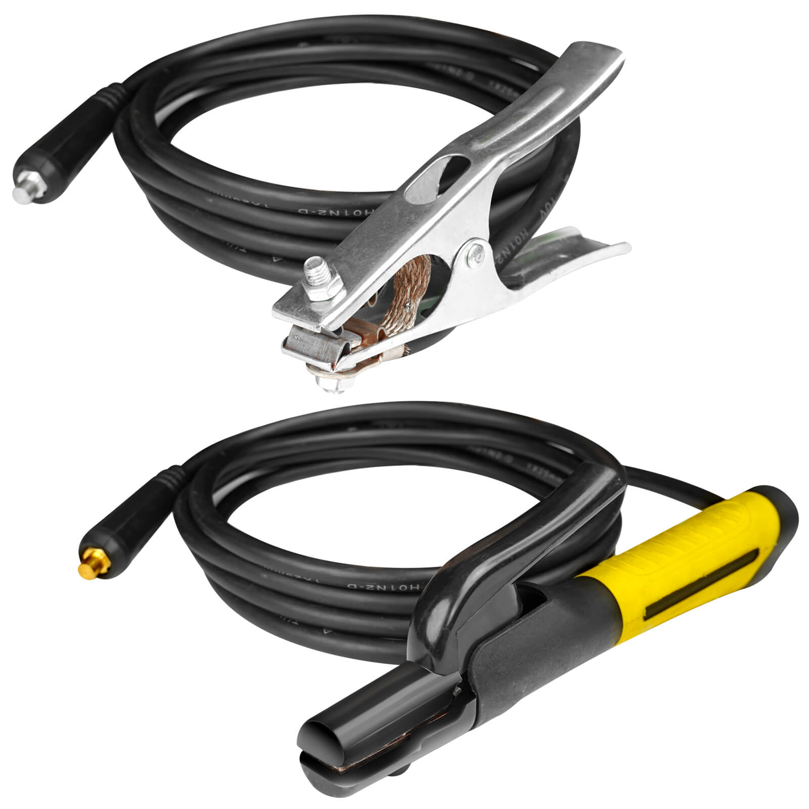 SSimder Heavy Duty 400A Electrode Holder & Ground Clamp Set - Professional Welding Tools for Arc Welding, Metal Fabrication & DIY Projects
