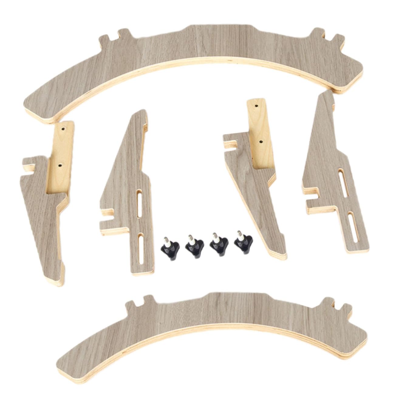 Hoement Bike Stand - Sturdy Wooden Floor Bike Parking Rack, Portable No-Tools Assembly Bike Display Bracket for Indoor/Outdoor Use - Perfect for Home, Garage, or Shop Bicycle Storage & Display