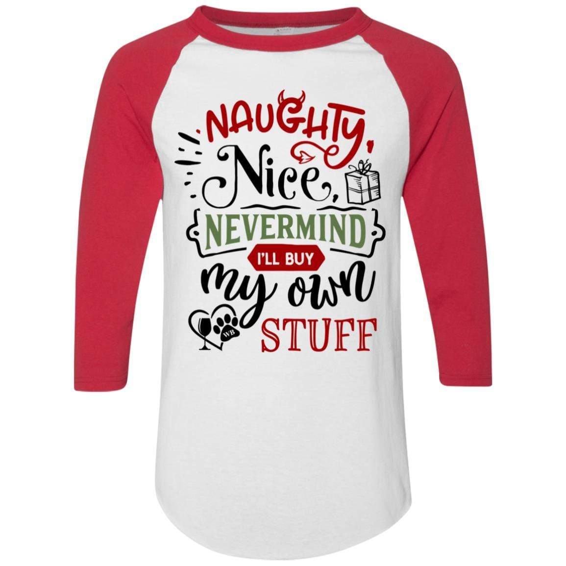 WineyBitches.Co Colorblock Raglan Jersey - Trendy Baseball Tee for Women | Soft & Comfortable Long Sleeve Shirt | Perfect for Casual Wear, Girls Night Out & Wine Tasting Events