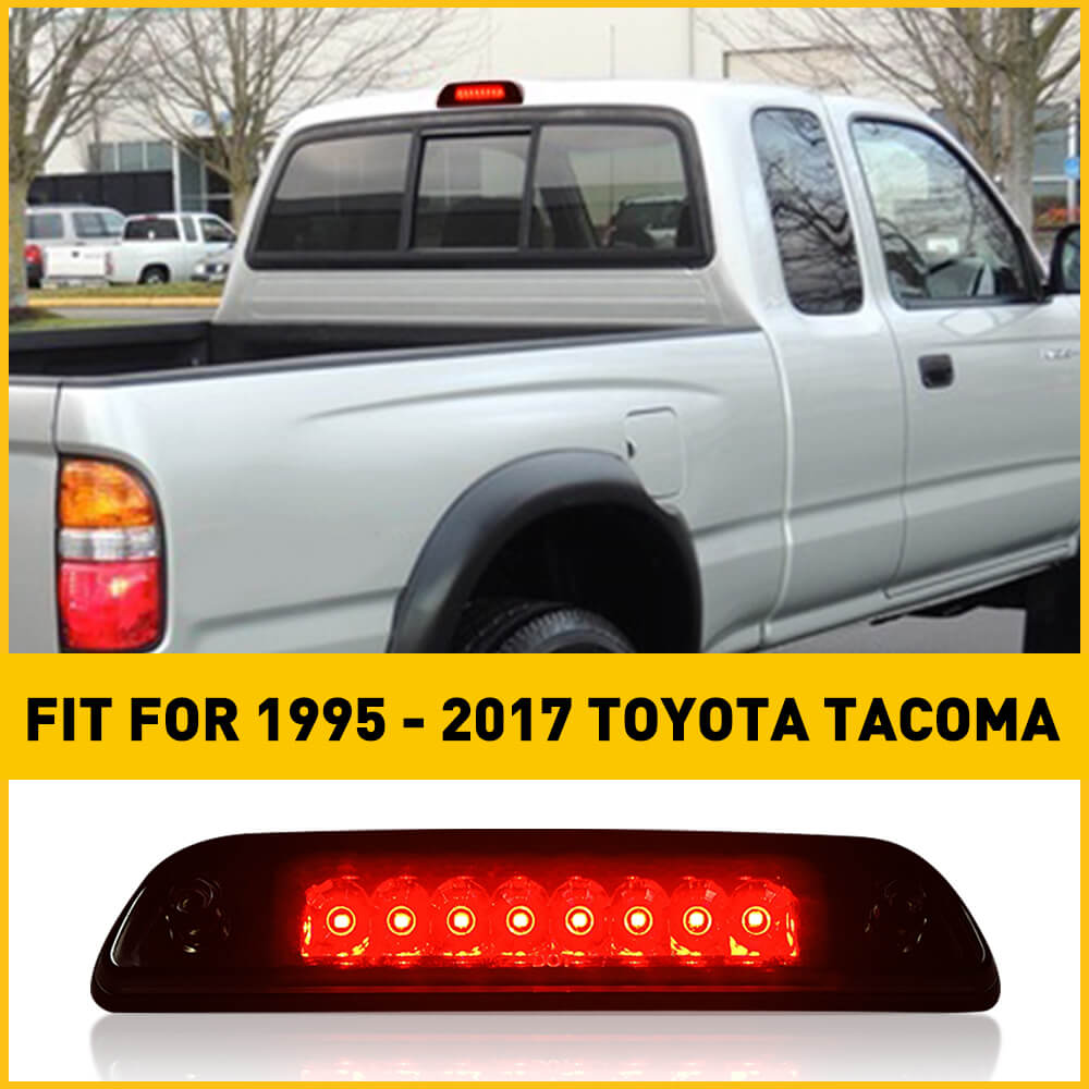 Smoke Shell LED Third Brake Light for 1995-2017 Toyota Tacoma - No Cargo Light - High Visibility Safety Upgrade for Night Driving & Off-Road Adventures
