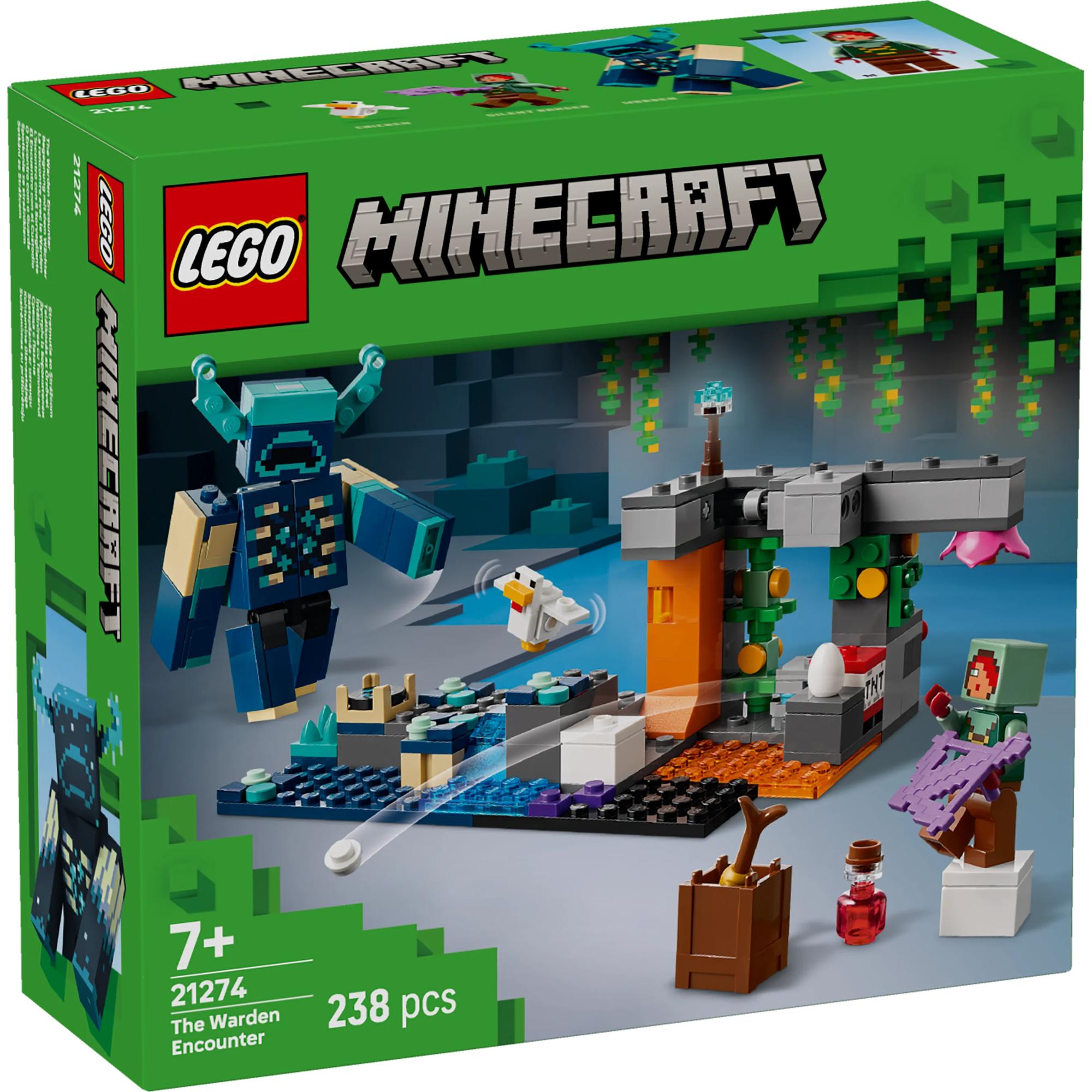 LEGO Minecraft The Warden Encounter Building Set 21274 - Creative Construction Toy for Kids & Adults - Perfect for Minecraft Fans & Collectors - Great for Birthday Gifts & Home Decor