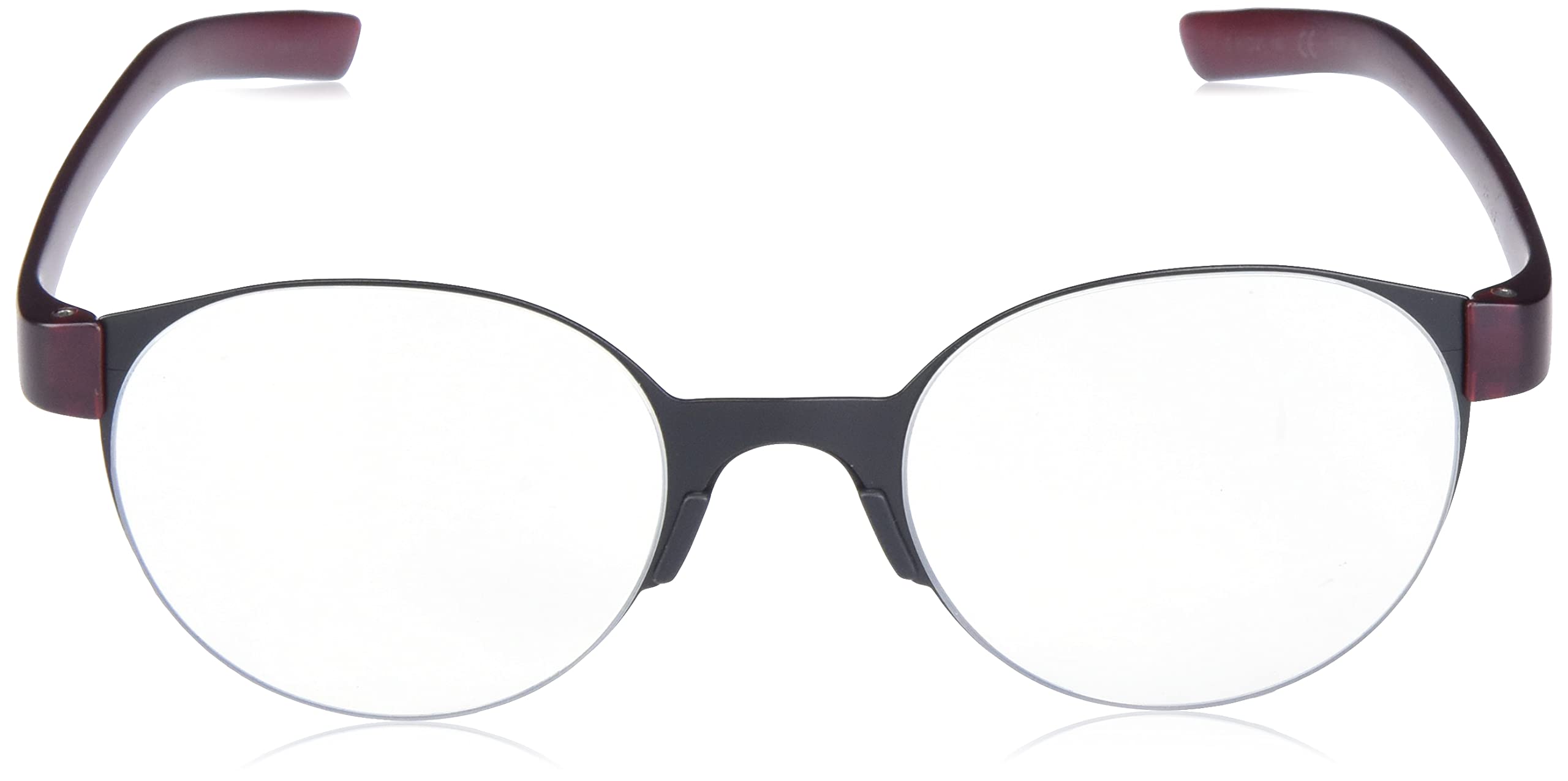 Porsche Design P8812 B Black/Red Reading Glasses - Stylish & Lightweight for Office, Reading & Computer Use