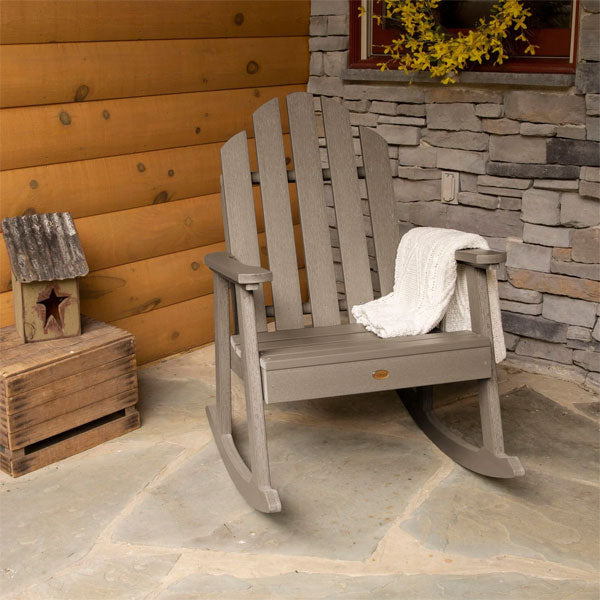 Classic Westport Garden Rocking Chair - Outdoor Patio Furniture for Relaxing in Backyard, Porch or Garden - Comfortable Weather-Resistant Wooden Rocker