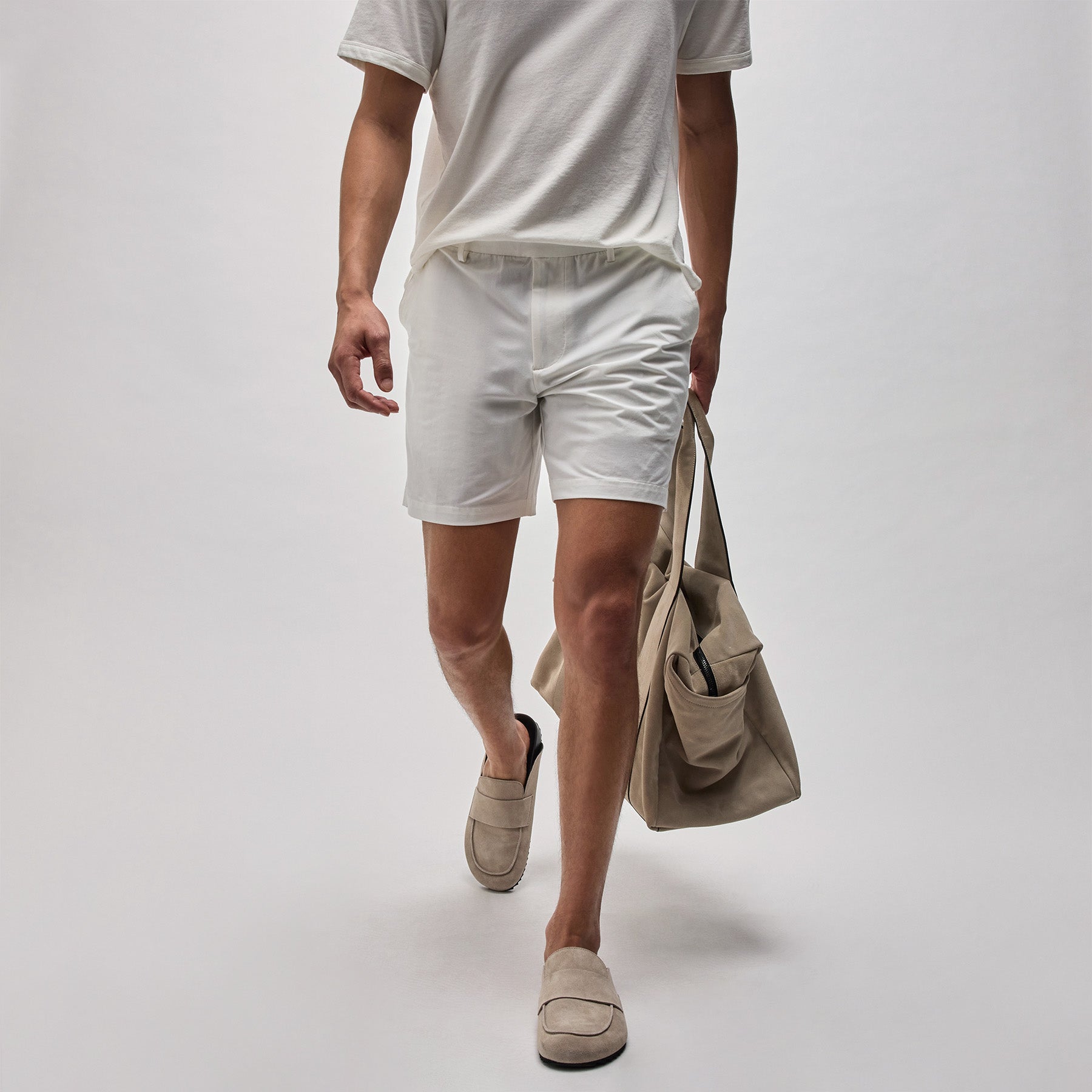 Premium Men's Golf Shorts - White | Comfortable & Breathable for Summer | Perfect for Golfing, Casual Wear & Outdoor Activities