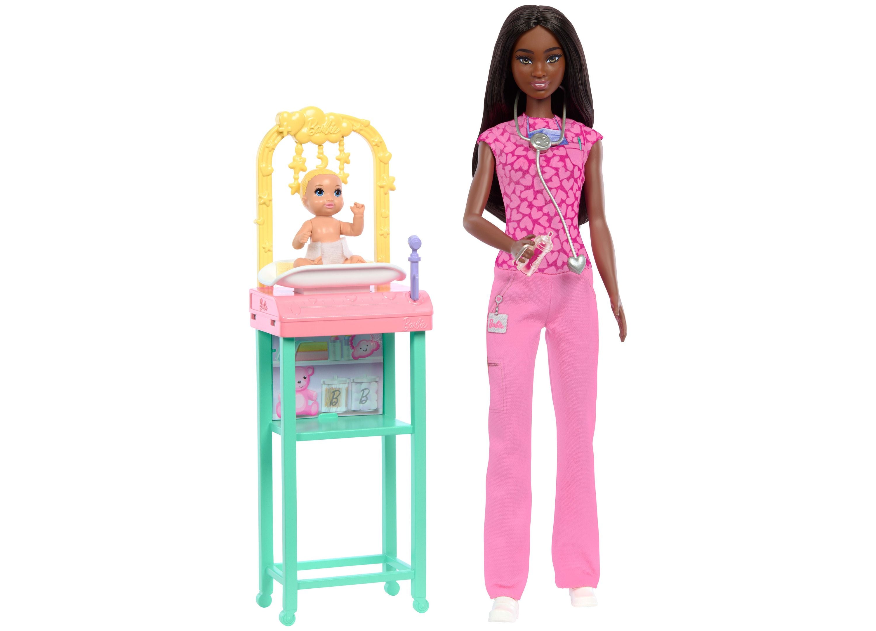 Barbie Baby Doctor Doll Set with Examination Table & Medical Accessories - Perfect for Kids Role Play & Pretend Play Fun