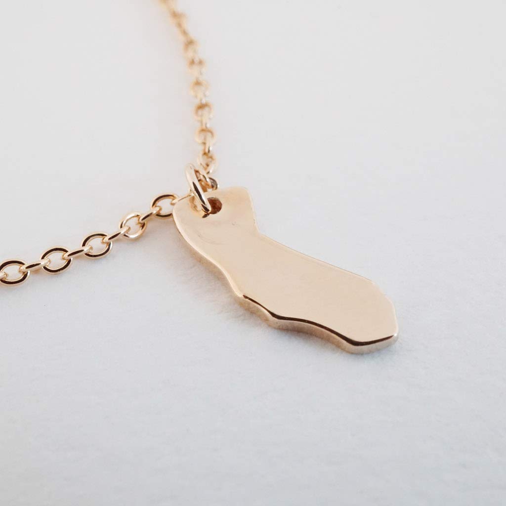 HONEYCAT California Necklace - Minimalist & Delicate Jewelry in Gold, Rose Gold or Silver | Perfect for Everyday Wear, Gifts & Special Occasions