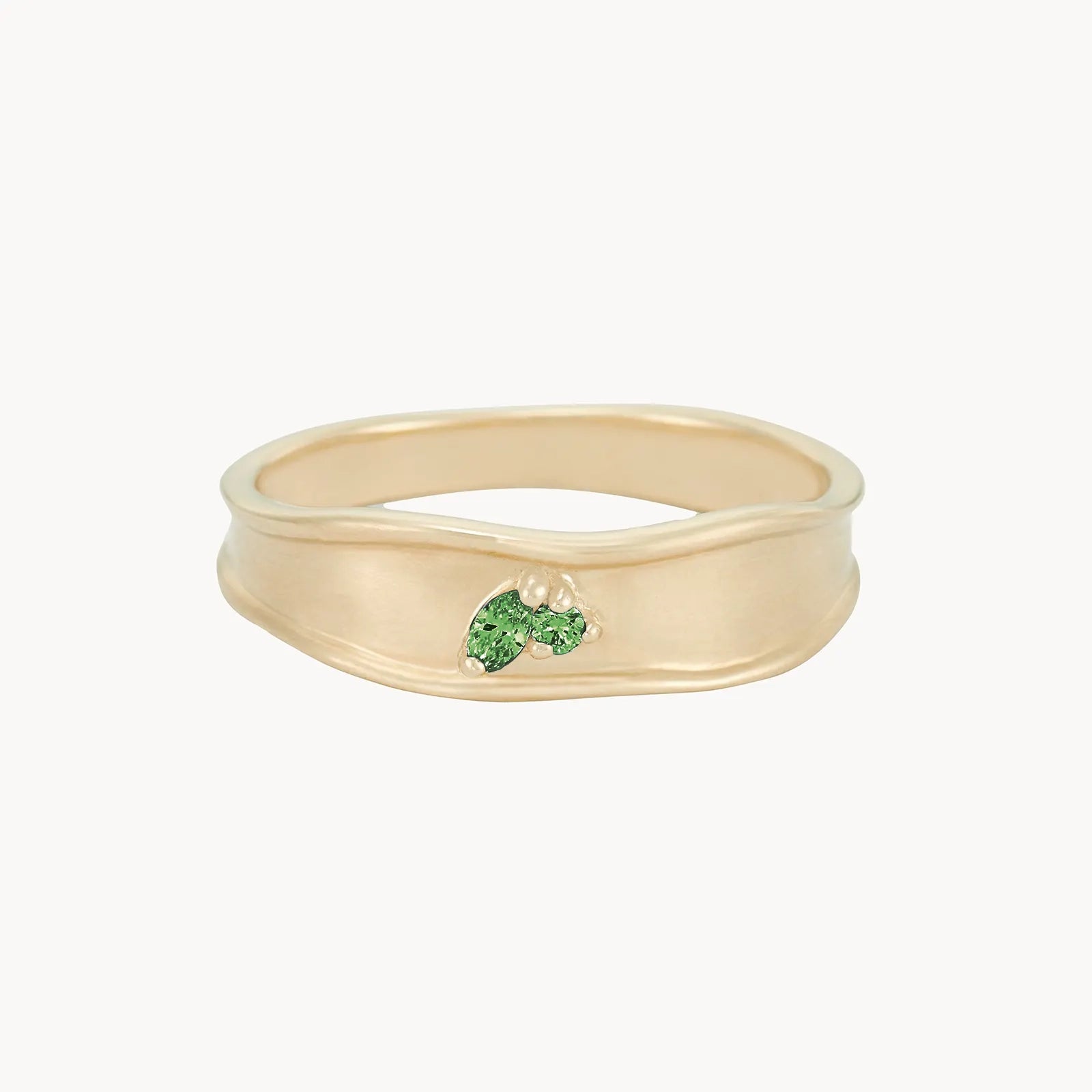 10K Yellow Gold Emerald 