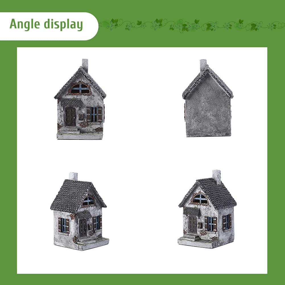 Miniature Fairy House Statue - Handcrafted Fairy Garden Figurine & Outdoor Ornament for Fairy Gardens, Terrariums & Home Decor