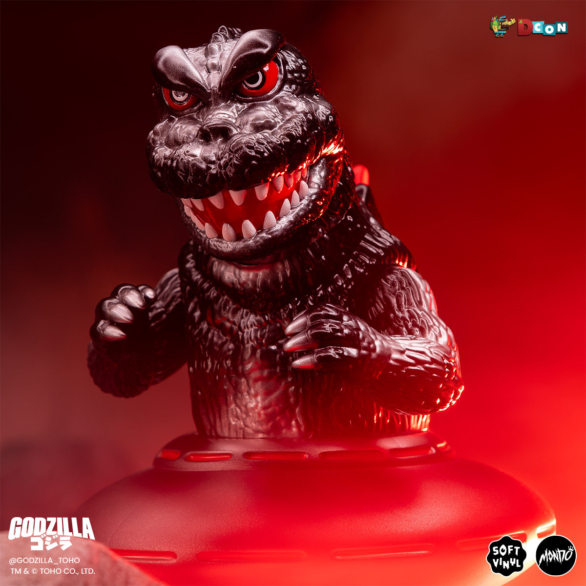Godzilla UFO Soft Vinyl Figure - Xilien Black (Designer Con Exclusive) | Collectible Japanese Kaiju Toy for Display & Gifts | Perfect for Anime Fans & Pop Culture Collectors