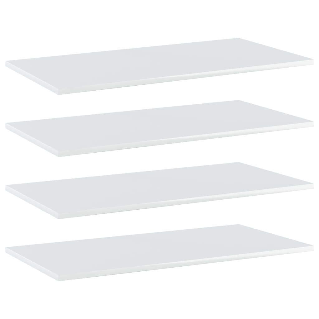4-Pack High Gloss White Replacement Bookshelf Panels - 31.5