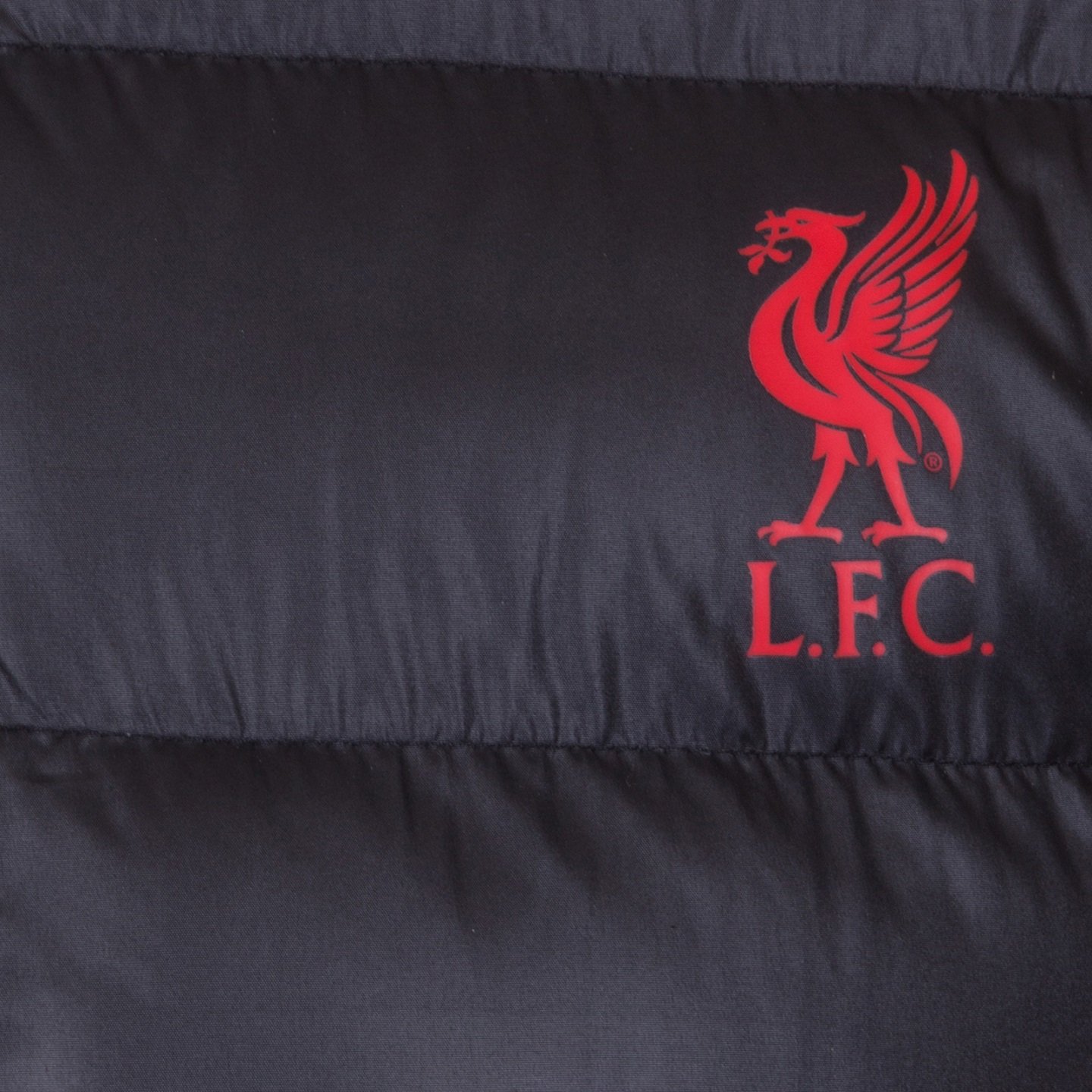 Liverpool FC Official Soccer Gift - Men's Quilted Hooded Winter Jacket for Football Fans | Warm Winter Coat for Matchdays & Outdoor Activities