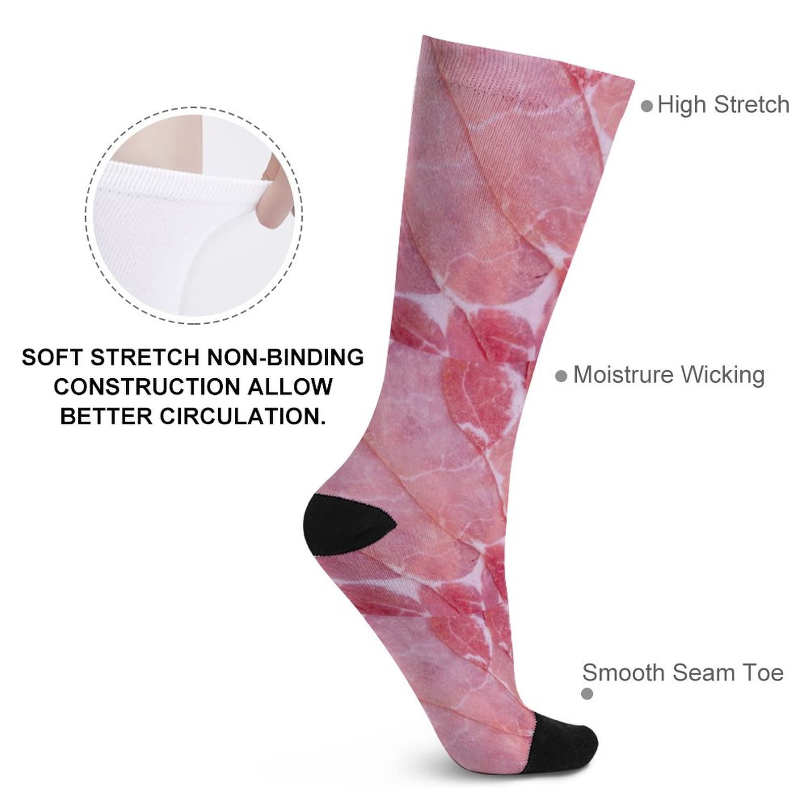 Funny Fruit Colorful Novelty Crew Socks - All Season Breathable Moisture-Wicking Unisex Socks for Men & Women - Perfect for Casual Wear, Gifts, and Costume Parties