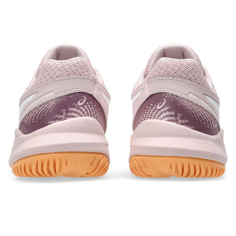 ASICS Gel Resolution 9 GS Junior Tennis Shoes for Girls - Watershed Rose/White - Lightweight & Supportive Court Shoes for Junior Players - Perfect for Tennis Training & Matches