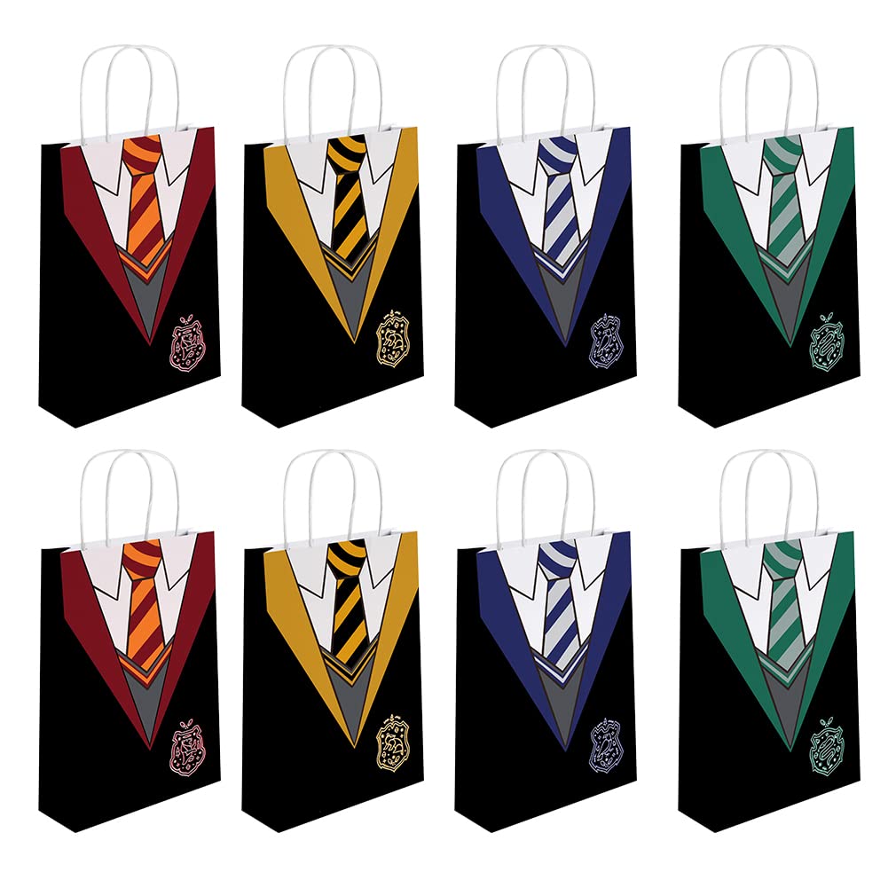 16 PCS Magical Wizard School Favor Bags for Kids - Harry Potter Themed Party Supplies, Birthday Goodie Bags & Decorations - Perfect for Themed Birthday Parties, School Events & Halloween Celebrations