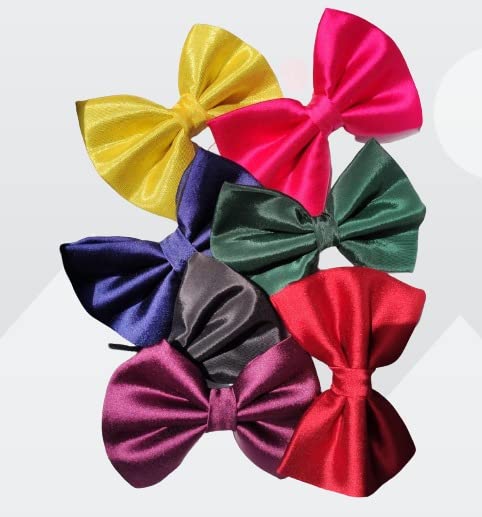 Handmade Hair Bows for Girls - Premium Satin Ribbon Hair Accessories for Kids, Toddlers & Babies - Perfect for Parties, Weddings & Daily Wear