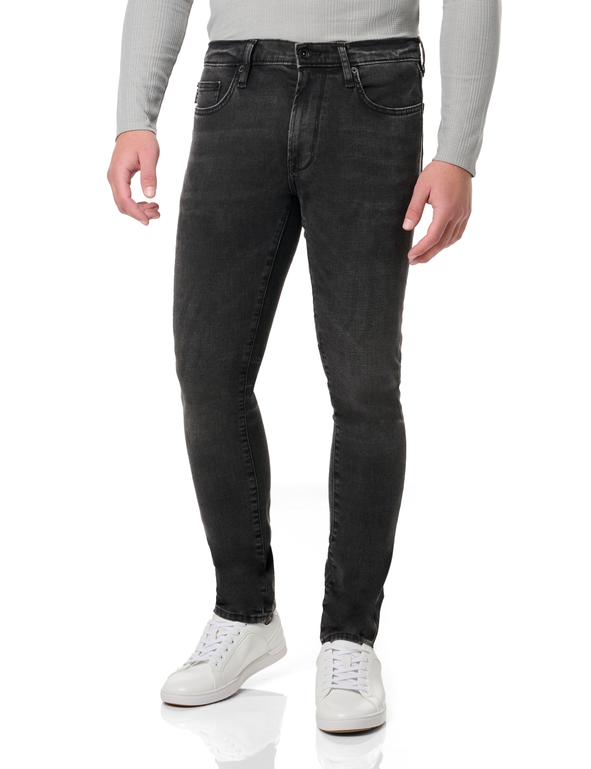 John Varvatos Men's Wight Slim Fit Jeans - Premium Denim Pants for Casual & Dressy Outfits | Perfect for Date Night, Office & Weekend Wear
