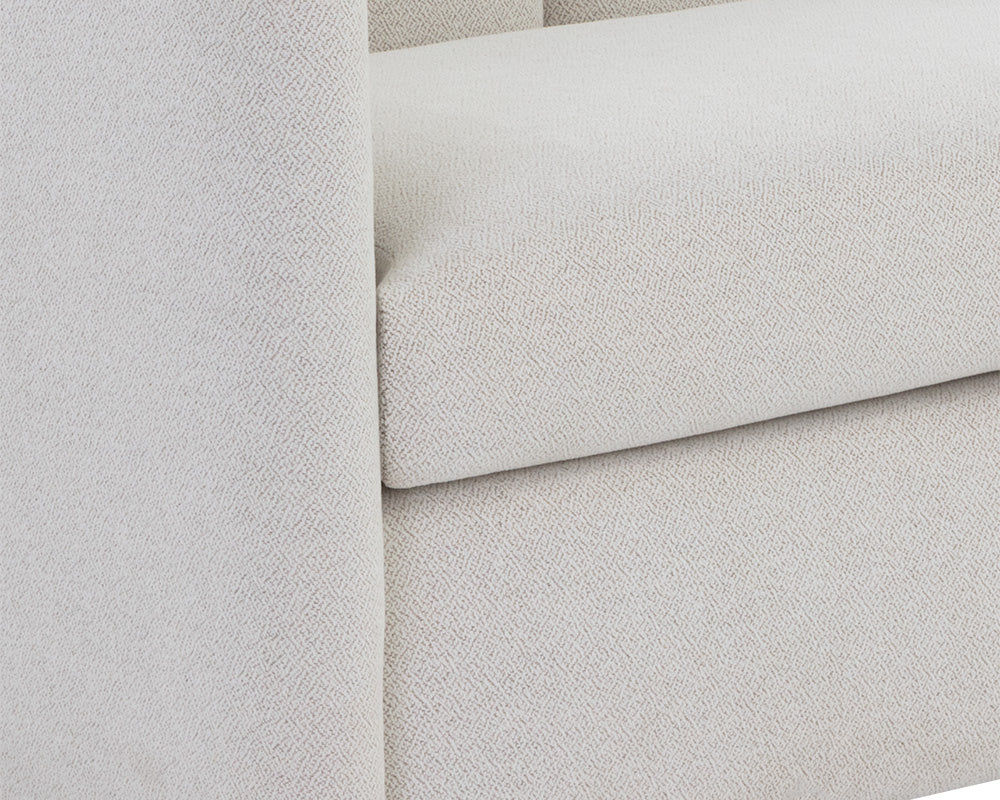 Birrit Sofa in Alaska Greige - Modern Comfortable Fabric Sectional Couch for Living Room, Lounge & Family Room