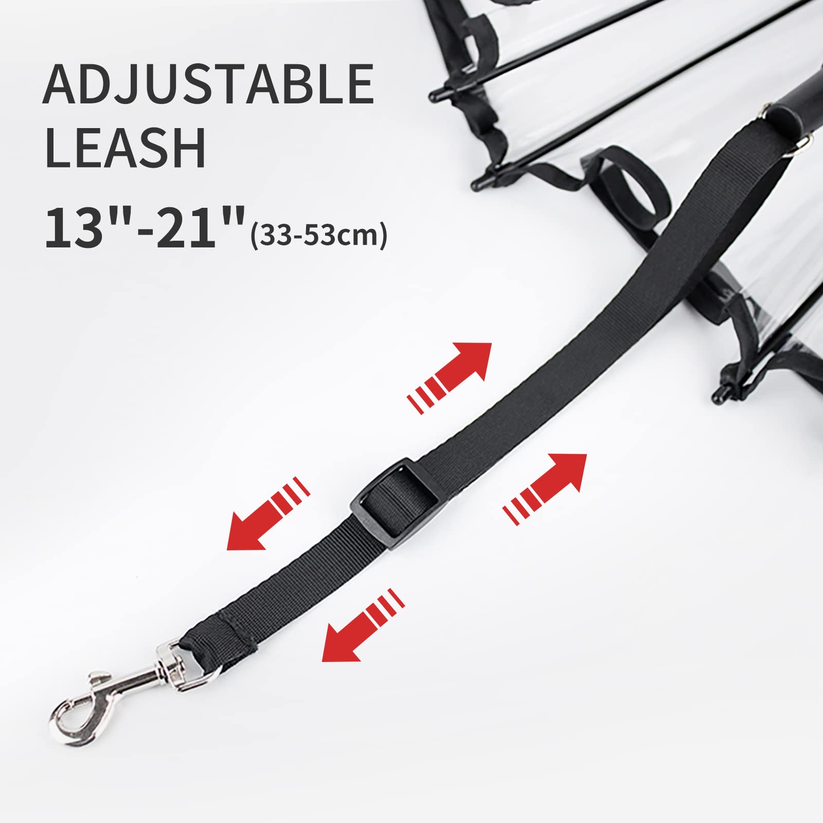Waterproof Pet Umbrella for Small Dogs - Adjustable Leash & Lightweight Design - Perfect for Rainy Day Walks, Outdoor Adventures & Travel Accessories