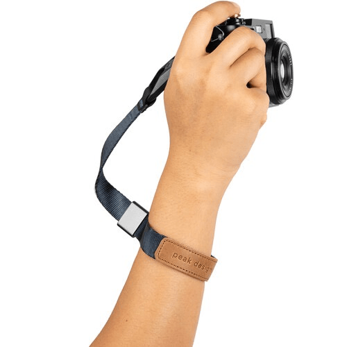Peak Design Cuff Camera Wrist Strap - Secure & Comfortable Camera Hand Strap for DSLR/Mirrorless (Midnight Blue) - Perfect for Travel, Hiking & Outdoor Photography