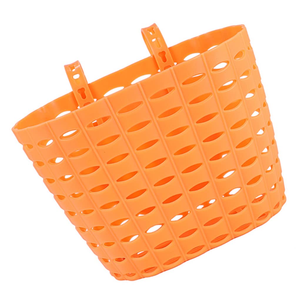 BESPORTBLE Woven Bike Basket for Kids - Front Bicycle Storage Basket for Girls & Boys - Durable Scooter Accessories for School, Park & Outdoor Riding - Decorative Bike Basket for Child Bicycles & Scooters