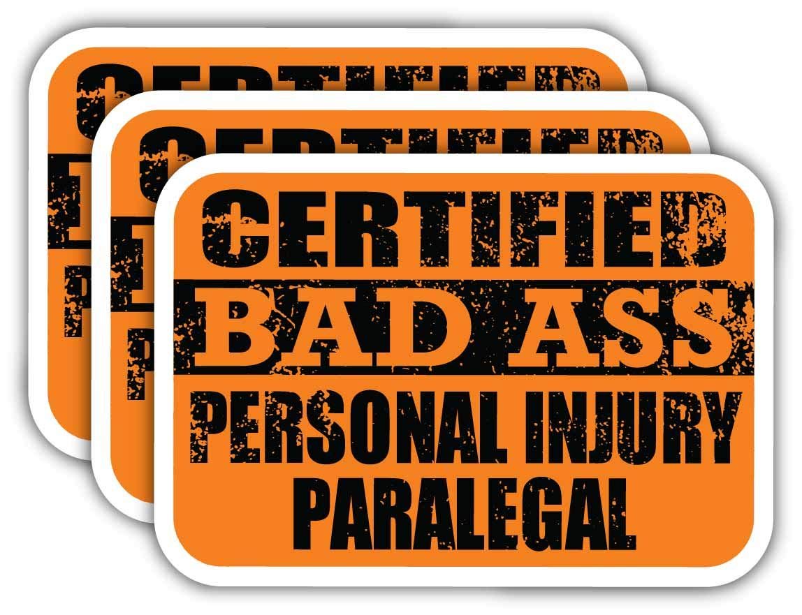 Certified Paralegal Stickers - Funny Job Gift for Lawyers, Cars & Laptops