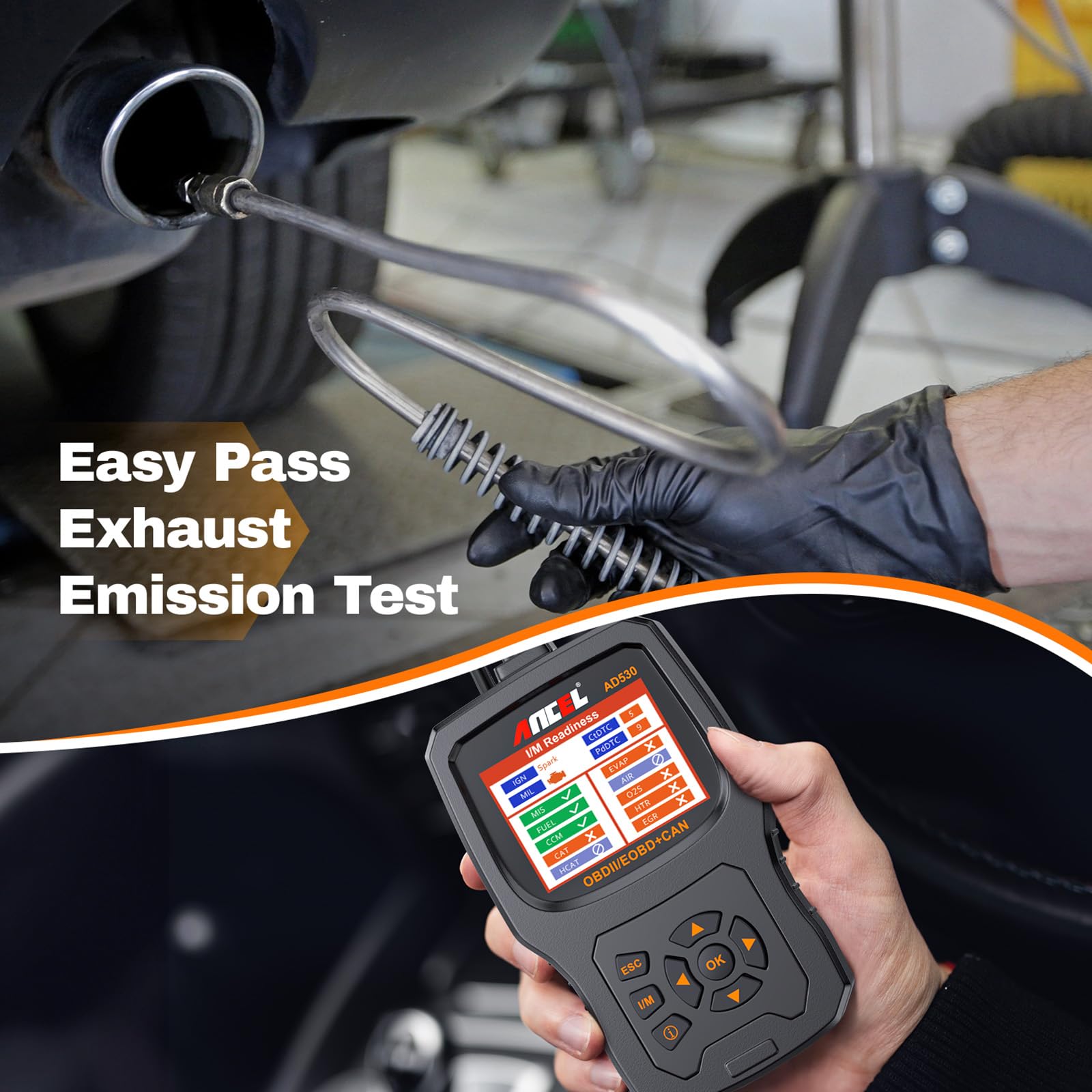ANCEL AD530 & BST200 12V Car Battery Tester - Digital Auto Battery Analyzer for Cars, Trucks, SUVs - Perfect for Home Mechanics & Professional Diagnostics