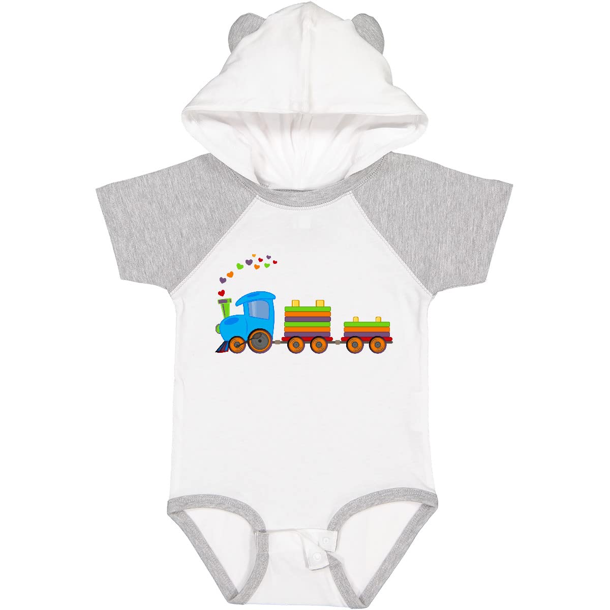 Inktastic Colorful Toy Train Baby Bodysuit - Soft Cotton Onesie for Infants & Toddlers - Perfect for Playtime, Nursery & Family Photos