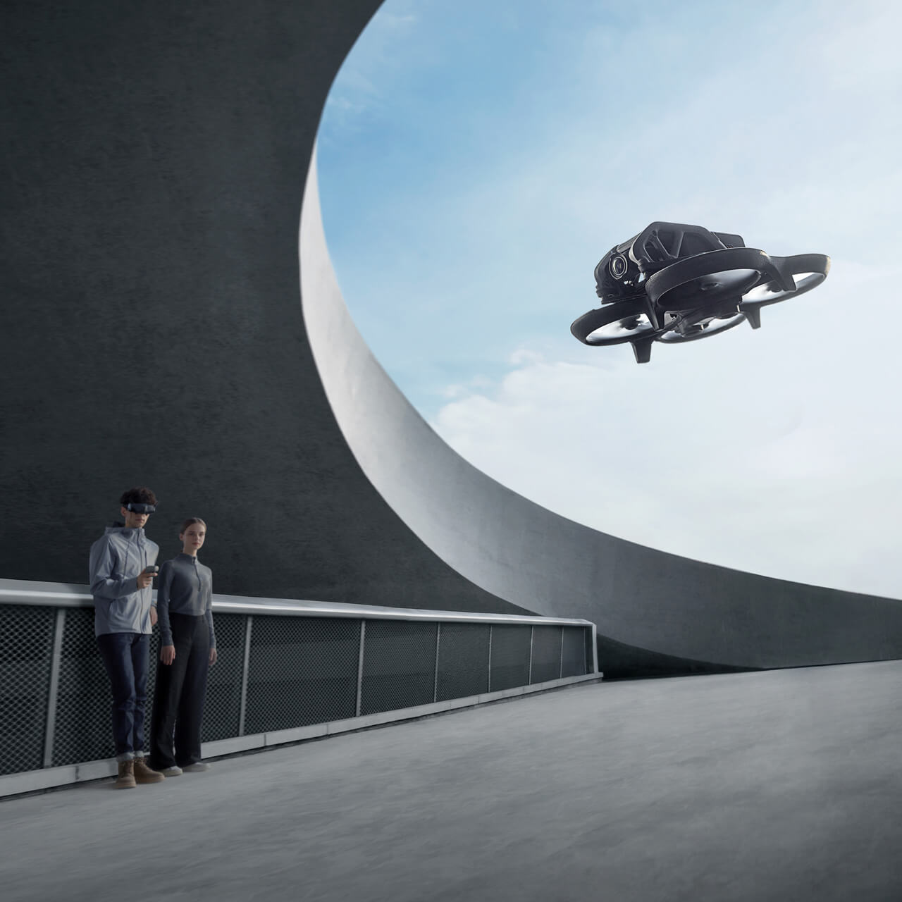 DJI Avata Pro View Combo with DJI RC Motion 2 Controller - FPV Drone for Aerial Photography, Cinematic Shots & Immersive Flying Experience - Perfect for Content Creators, Vloggers & Drone Enthusiasts