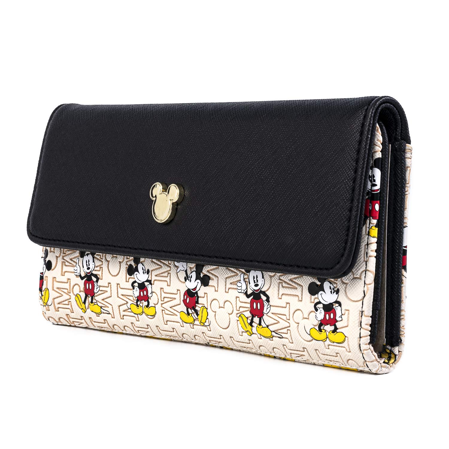 Disney Mickey Mouse Faux Leather Wallet by Loungefly - Stylish & Durable for Everyday Use, Travel & Disney Park Visits