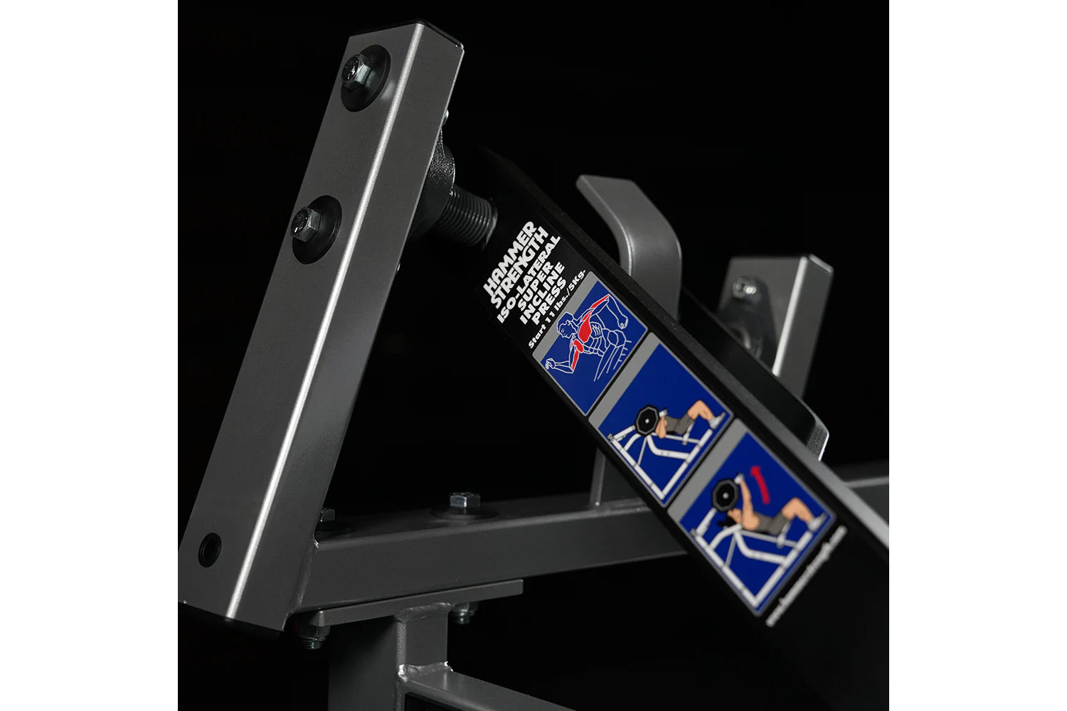 Hammer Strength Plate Loaded Iso-Lateral Super Incline Press Machine - Commercial Gym Equipment for Chest Workouts & Strength Training