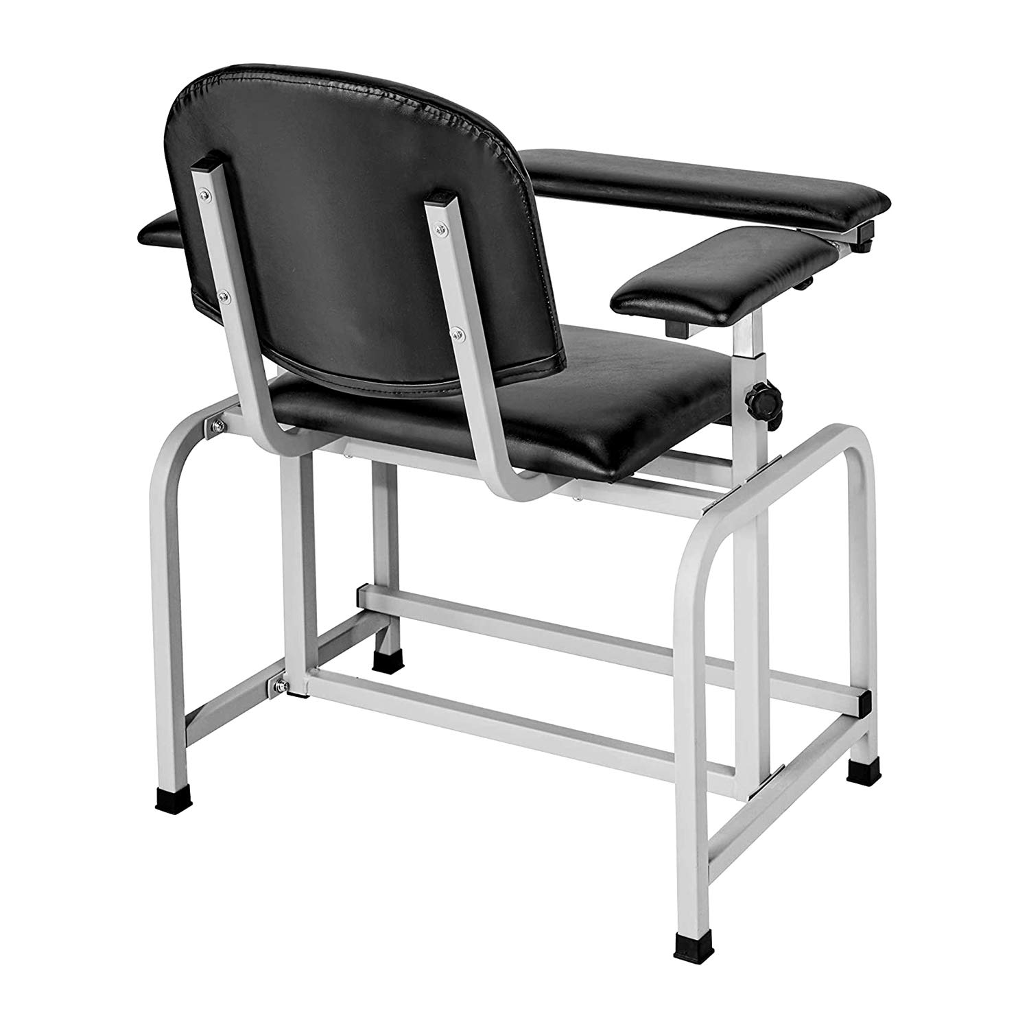 Professional Phlebotomy Chair for Blood Draw - Adjustable Armrest, Padded Comfort, Black - Ideal for Clinics, Hospitals & Labs