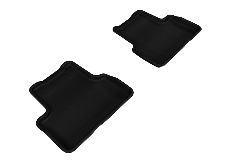 3D MAXpider Kagu Custom Fit 2nd Row Floor Mats for 2011-2015 Chevrolet Cruze & Cruze Limited - All-Weather Protection, Black Car Accessories | Perfect for Road Trips, Daily Commutes & Family Use